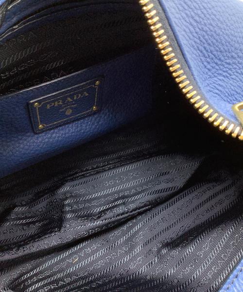 PRADA（プラダ）PRADA (プラダ) ショルダーバッグ ブルーの古着・服飾アイテム