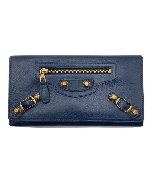 BALENCIAGA（バレンシアガ）BALENCIAGA (バレンシアガ) ジャイアントマネー　長財布 ブルーの古着・服飾アイテム