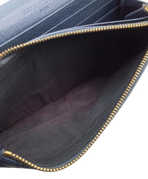 BALENCIAGA（バレンシアガ）BALENCIAGA (バレンシアガ) ジャイアントマネー　長財布 ブルーの古着・服飾アイテム
