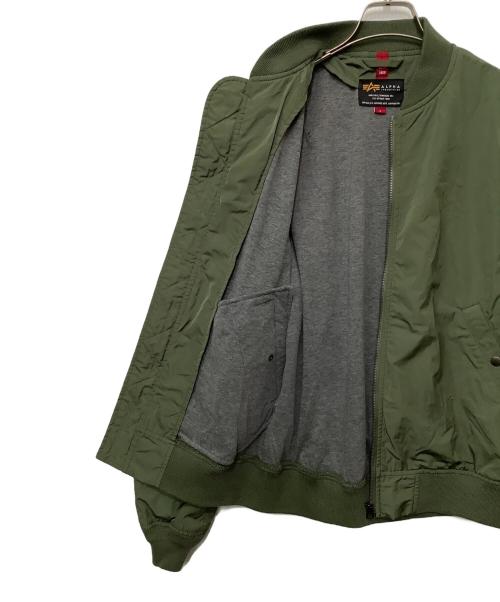 ALPHA（アルファ）ALPHA (アルファ) ミリタリージャケット オリーブ サイズ:Lの古着・服飾アイテム