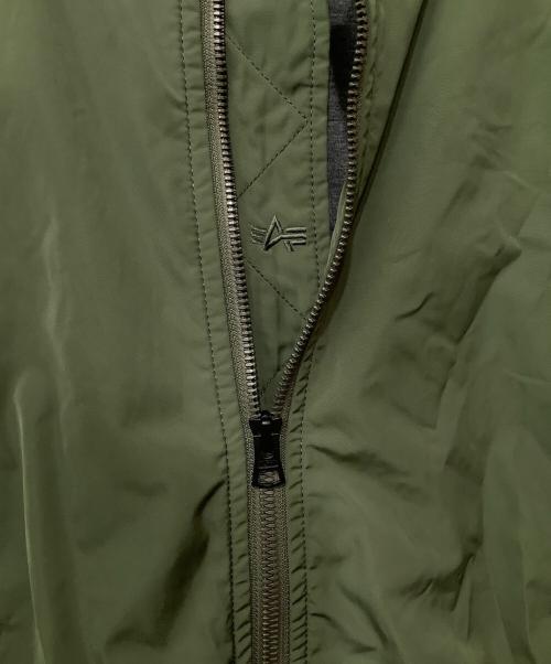 ALPHA（アルファ）ALPHA (アルファ) ミリタリージャケット オリーブ サイズ:Lの古着・服飾アイテム