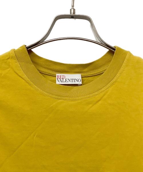 RED VALENTINO（レッドヴァレンティノ）RED VALENTINO (レッドヴァレンティノ) フリルレーススウェット イエロー サイズ:XSの古着・服飾アイテム