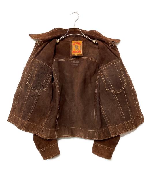 ELTORO BRAVO（ELTORO BRAVO）eltoro bravo (ELTORO BRAVO) レザージャケット ブラウン サイズ:36の古着・服飾アイテム