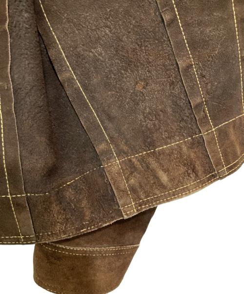 ELTORO BRAVO（ELTORO BRAVO）eltoro bravo (ELTORO BRAVO) レザージャケット ブラウン サイズ:36の古着・服飾アイテム