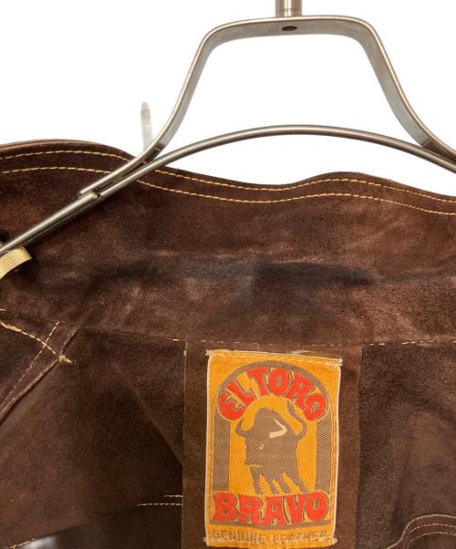 ELTORO BRAVO（ELTORO BRAVO）eltoro bravo (ELTORO BRAVO) レザージャケット ブラウン サイズ:36の古着・服飾アイテム