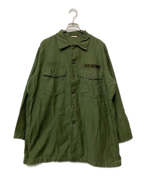 US ARMY（ユーエスアーミー）US ARMY (ユーエスアーミー) 長袖シャツ グリーン サイズ:17 1/2×36の古着・服飾アイテム