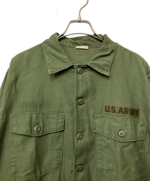 US ARMY（ユーエスアーミー）US ARMY (ユーエスアーミー) 長袖シャツ グリーン サイズ:17 1/2×36の古着・服飾アイテム