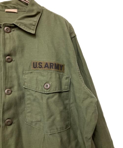 US ARMY（ユーエスアーミー）US ARMY (ユーエスアーミー) 長袖シャツ グリーン サイズ:17 1/2×36の古着・服飾アイテム