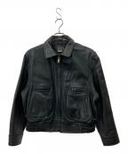 SAN DIEGOサン ディエゴ）の古着「レザージャケット」｜ブラック