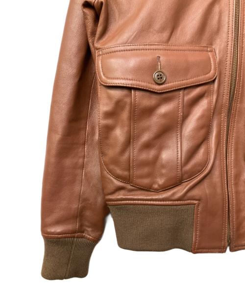 Hysteric Glamour（ヒステリックグラマー）Hysteric Glamour (ヒステリックグラマー) A-2ラムレザージャケット ブラウン サイズ:Sの古着・服飾アイテム