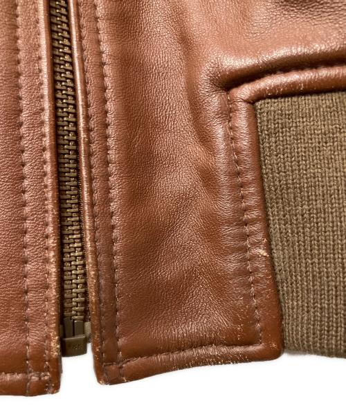 Hysteric Glamour（ヒステリックグラマー）Hysteric Glamour (ヒステリックグラマー) A-2ラムレザージャケット ブラウン サイズ:Sの古着・服飾アイテム