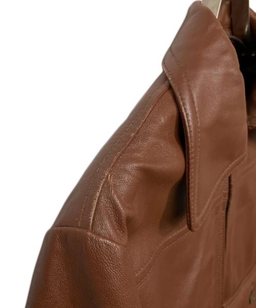 Hysteric Glamour（ヒステリックグラマー）Hysteric Glamour (ヒステリックグラマー) A-2ラムレザージャケット ブラウン サイズ:Sの古着・服飾アイテム