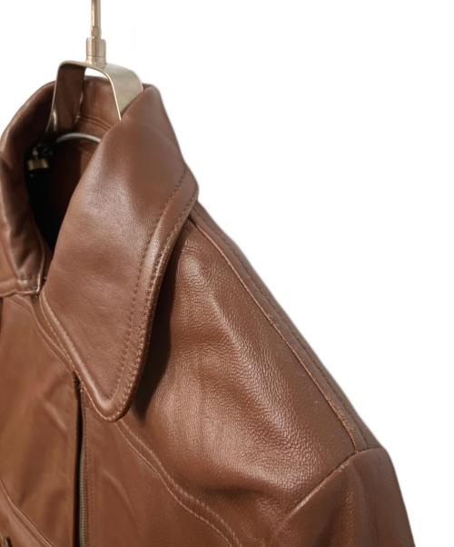 Hysteric Glamour（ヒステリックグラマー）Hysteric Glamour (ヒステリックグラマー) A-2ラムレザージャケット ブラウン サイズ:Sの古着・服飾アイテム