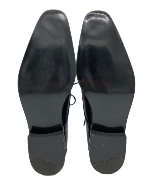 BENIR（ベニル）BENIR (ベニル) プレーントゥシューズ ブラック サイズ:25cmの古着・服飾アイテム