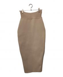 TAN（タン）の古着「ニットスカート」｜ベージュ