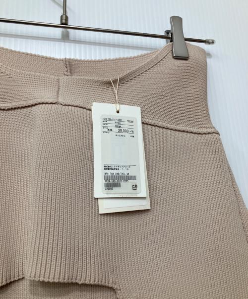 TAN（タン）TAN (タン) ニットスカート ベージュ サイズ:FREE 未使用品の古着・服飾アイテム
