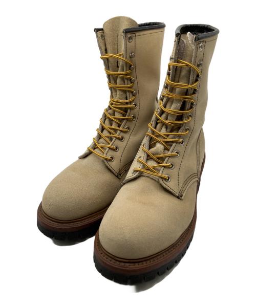 RED WING（レッドウィング）RED WING (レッドウィング) ロガーブーツ ベージュ サイズ:27の古着・服飾アイテム