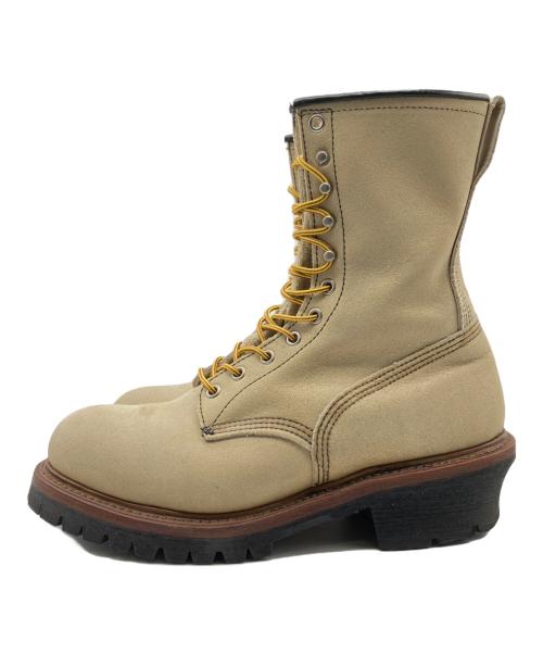 RED WING（レッドウィング）RED WING (レッドウィング) ロガーブーツ ベージュ サイズ:27の古着・服飾アイテム