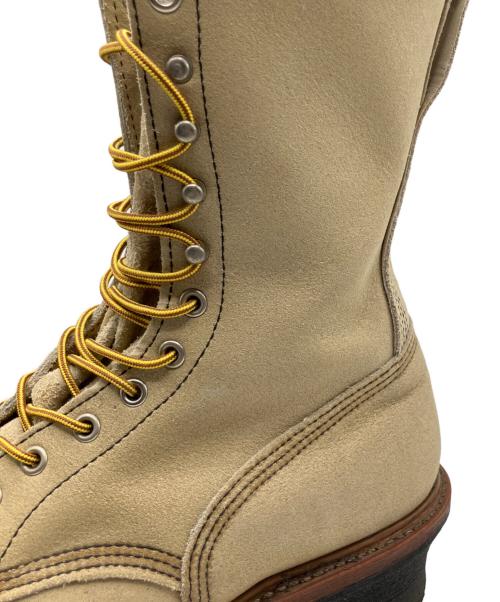 RED WING（レッドウィング）RED WING (レッドウィング) ロガーブーツ ベージュ サイズ:27の古着・服飾アイテム