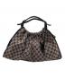 GUCCI（グッチ）の古着「ハンドバッグ」｜ブラック×ベージュ