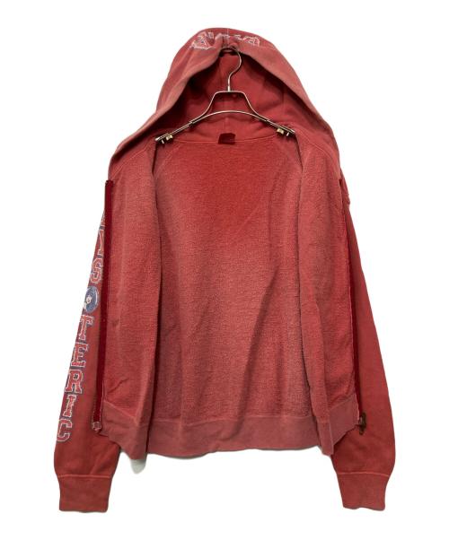 Hysteric Glamour（ヒステリックグラマー）Hysteric Glamour (ヒステリックグラマー) ジップパーカー レッド サイズ:不明の古着・服飾アイテム