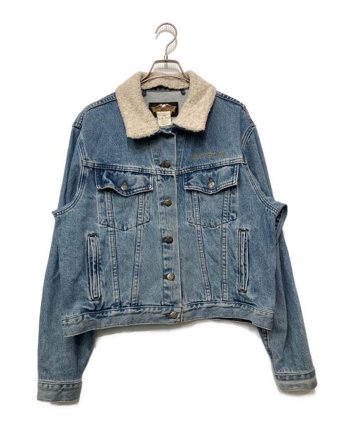 HARLEY-DAVIDSON（ハーレーダビッドソン）HARLEY-DAVIDSON (ハーレーダビッドソン) デニムジャケット ブルー サイズ:Lの古着・服飾アイテム