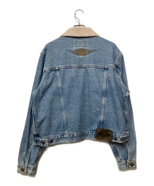 HARLEY-DAVIDSON（ハーレーダビッドソン）HARLEY-DAVIDSON (ハーレーダビッドソン) デニムジャケット ブルー サイズ:Lの古着・服飾アイテム