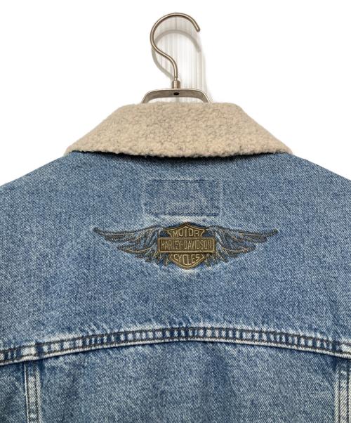 HARLEY-DAVIDSON（ハーレーダビッドソン）HARLEY-DAVIDSON (ハーレーダビッドソン) デニムジャケット ブルー サイズ:Lの古着・服飾アイテム