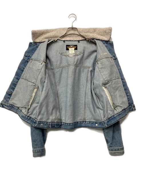 HARLEY-DAVIDSON（ハーレーダビッドソン）HARLEY-DAVIDSON (ハーレーダビッドソン) デニムジャケット ブルー サイズ:Lの古着・服飾アイテム