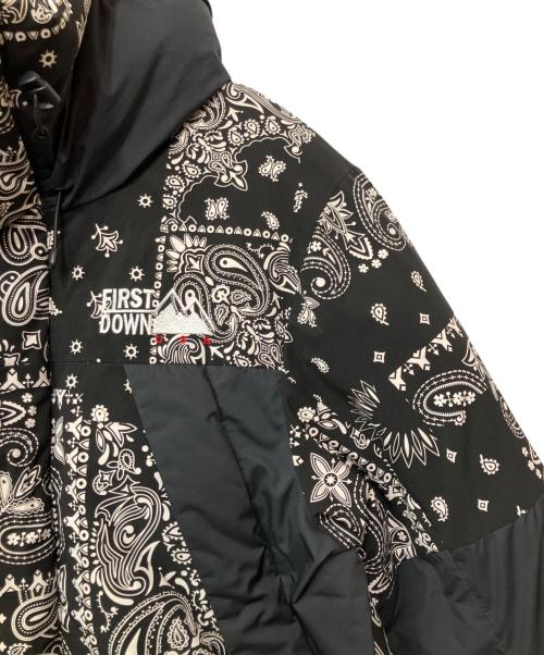 FIRST DOWN（ファーストダウン）FIRST DOWN (ファーストダウン) ダウンジャケット ブラック×ホワイト サイズ:Sの古着・服飾アイテム