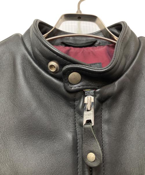 Schott（ショット）Schott (ショット) シングルライダースジャケット ブラック サイズ:34の古着・服飾アイテム