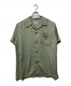 HOUSTONヒューストン）の古着「半袖シャツ」｜グリーン