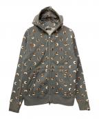 A BATHING APEア ベイシング エイプ）の古着「ジップパーカー」｜グレー