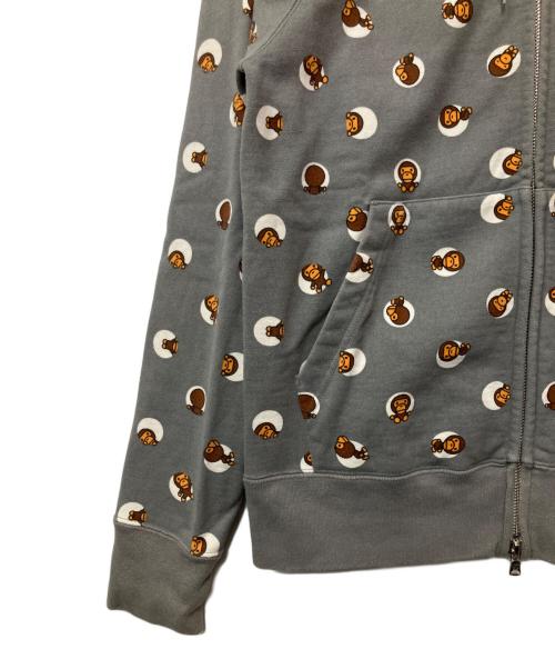 A BATHING APE（ア ベイシング エイプ）A BATHING APE (ア ベイシング エイプ) ジップパーカー グレー サイズ:Mの古着・服飾アイテム