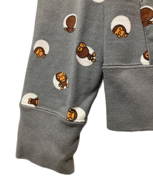 A BATHING APE（ア ベイシング エイプ）A BATHING APE (ア ベイシング エイプ) ジップパーカー グレー サイズ:Mの古着・服飾アイテム