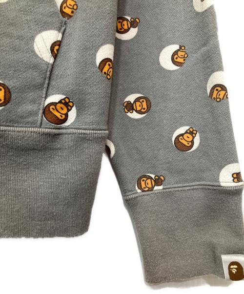 A BATHING APE（ア ベイシング エイプ）A BATHING APE (ア ベイシング エイプ) ジップパーカー グレー サイズ:Mの古着・服飾アイテム