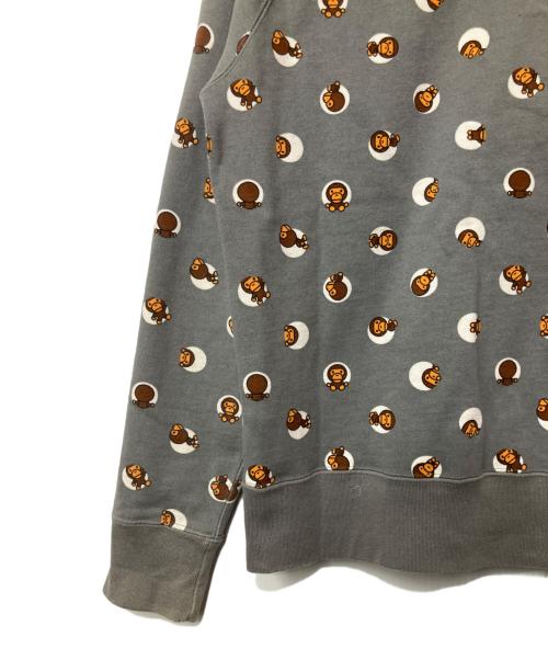 A BATHING APE（ア ベイシング エイプ）A BATHING APE (ア ベイシング エイプ) ジップパーカー グレー サイズ:Mの古着・服飾アイテム