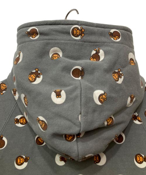 A BATHING APE（ア ベイシング エイプ）A BATHING APE (ア ベイシング エイプ) ジップパーカー グレー サイズ:Mの古着・服飾アイテム