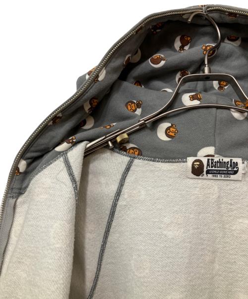 A BATHING APE（ア ベイシング エイプ）A BATHING APE (ア ベイシング エイプ) ジップパーカー グレー サイズ:Mの古着・服飾アイテム
