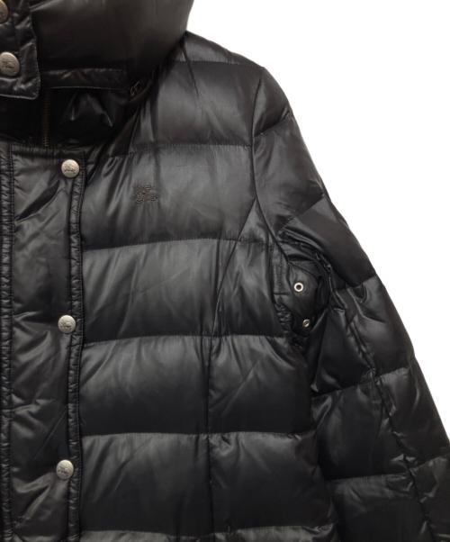BURBERRY BLUE LABEL（バーバリーロンドンブルーレーベル）BURBERRY BLUE LABEL (バーバリーロンドンブルーレーベル) ダウンコート ブラック サイズ:38の古着・服飾アイテム