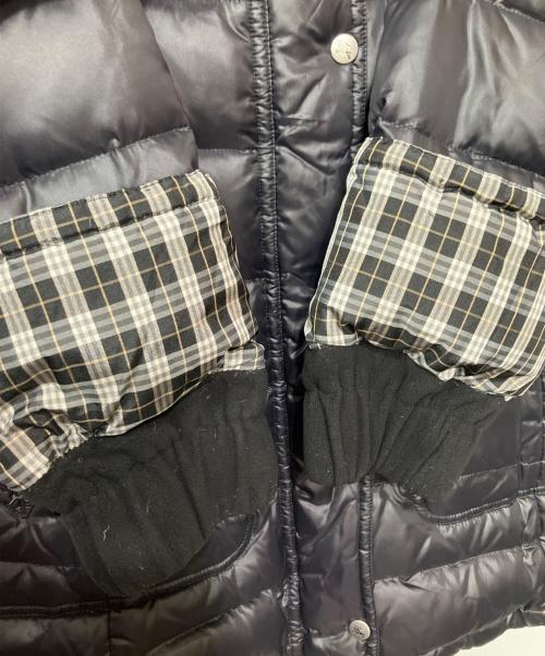 BURBERRY BLUE LABEL（バーバリーロンドンブルーレーベル）BURBERRY BLUE LABEL (バーバリーロンドンブルーレーベル) ダウンコート ブラック サイズ:38の古着・服飾アイテム