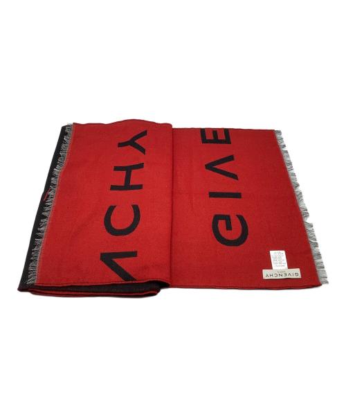 GIVENCHY（ジバンシィ）GIVENCHY (ジバンシィ) マフラー レッド×ブラックの古着・服飾アイテム