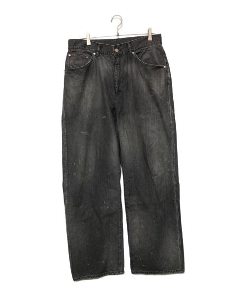 ANCELLM（アンセルム）ANCELLM (アンセルム) APERED 5P DENIM PANTS ブラック サイズ:Lの古着・服飾アイテム