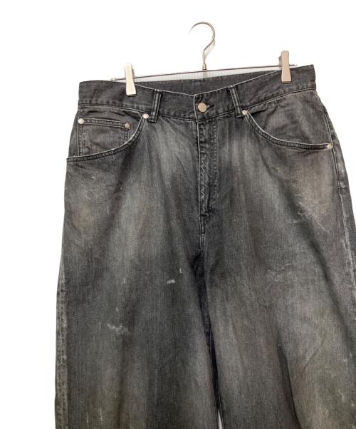 ANCELLM（アンセルム）ANCELLM (アンセルム) APERED 5P DENIM PANTS ブラック サイズ:Lの古着・服飾アイテム