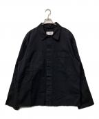MM6 Maison Margielaエムエムシックスメゾンマルジェラ）の古着「コットンキャンバスジャケット」｜ブラック