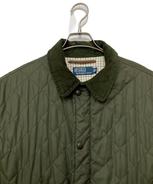 POLO RALPH LAUREN（ポロ・ラルフローレン）POLO RALPH LAUREN (ポロ・ラルフローレン) 中綿キルティングジャケット カーキ サイズ:Lの古着・服飾アイテム