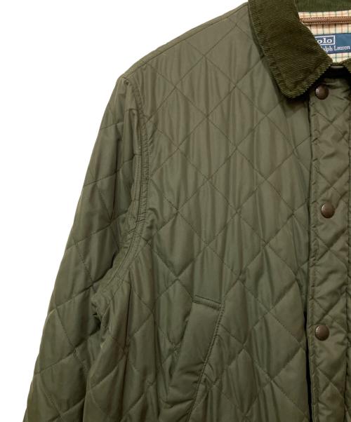 POLO RALPH LAUREN（ポロ・ラルフローレン）POLO RALPH LAUREN (ポロ・ラルフローレン) 中綿キルティングジャケット カーキ サイズ:Lの古着・服飾アイテム