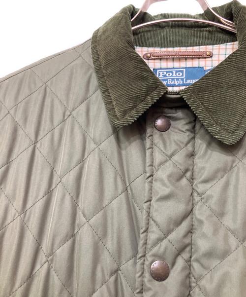 POLO RALPH LAUREN（ポロ・ラルフローレン）POLO RALPH LAUREN (ポロ・ラルフローレン) 中綿キルティングジャケット カーキ サイズ:Lの古着・服飾アイテム