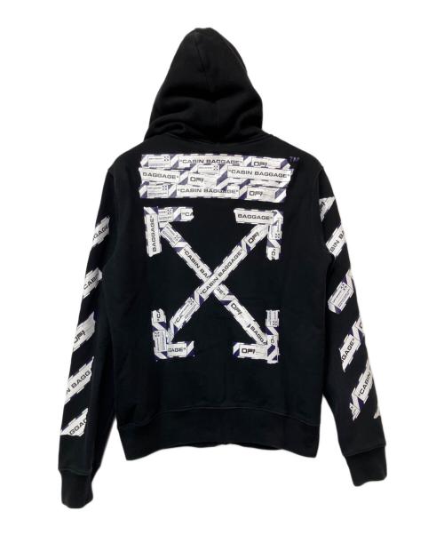 OFFWHITE（オフホワイト）OFFWHITE (オフホワイト) ジップパーカー ブラック サイズ:Sの古着・服飾アイテム