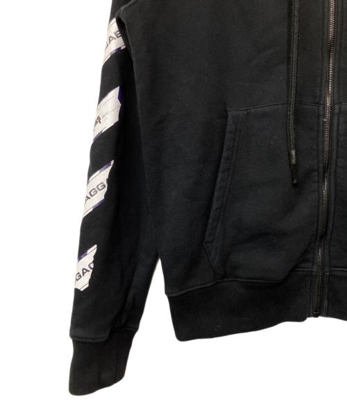 OFFWHITE（オフホワイト）OFFWHITE (オフホワイト) ジップパーカー ブラック サイズ:Sの古着・服飾アイテム